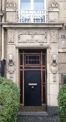 Haus Kaiser Wilhelm Ring 19, Eingang, Düsseldorf Oberkassel