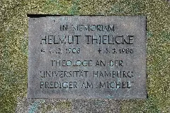 Helmut Thielicke Gedenkstein Hamburg Wellingsbüttel.tafel.ajb