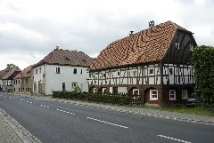 Hirschfelde Görlitzer Straße 17 Im Vordergrund Umgebindehaus