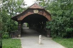 Holzbrücke Über Die Birs
