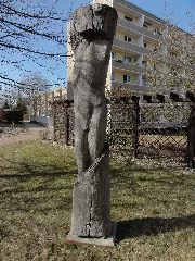 Holzskulptur Männlicher Torso Von Frank Germann Beeskow