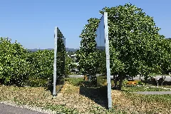 Installation Spiegelwand An Der Donaulände In Kleinpöchlarn 02 2015 08