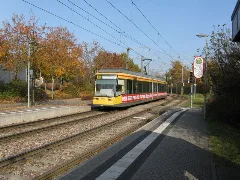 Jaegerhaus Tram Stop. Waldstadt, Karlsruhe Geo.hlipp.de 6314