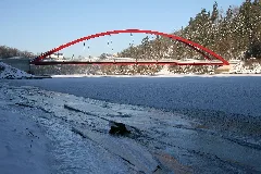 Januartag An Der Eisbrücke Bei Burgk Am Stausee Burgkhammer Panoramio