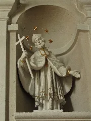 Johannes Nepomuk Statue In Der Kath. Pfarrkirche Hl. Johannes Der Täufer In Kirchberg Am Walde