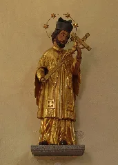 Johannes Nepomuk Statue In Der Pfarrkirche Sallingstadt