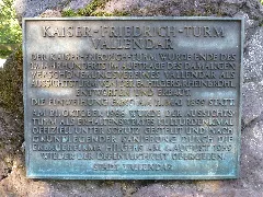 Kaiser Friedrich Turm (Vallendar) 02 Tafel