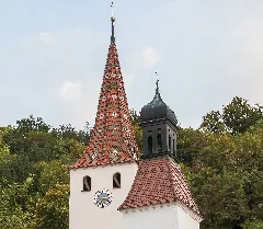 Kerktoren Van Wehrkirche. Locatie Kinding Opper Beieren Duitsland 04