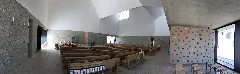 Kirche Poing Seliger Pater Rupert Mayer Panorama Innen