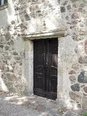 Kirche Trebitz Südfassade Östlichstes Portal Im August 2020