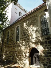 Kirche Trebitz Südfassade Und Saallichter Im August 2020