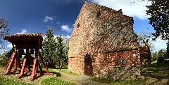 Kirche Weitenhagen Und Glockenstuhl Panorama
