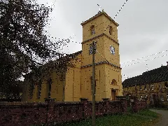 Kirche Woltersdorf Nordwestansicht Ende Dezember 2019