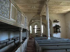 Kirche Zum Heiligen Kreuz Klöden Innenansicht Mit Blick Zum Altar Nach Osten Mitte Juni 2022