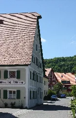 Kirchensittenbach, Die Dorfstraße Und Der Gasthof "Zum Weißen Roß"