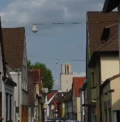 Kirchenstraße Mit Blick Auf Den Kirchturm Der Martinskirche Panoramio