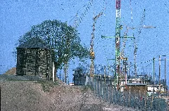 Kkw Baustelle Mülheim Kärlich 1976 04 05 (3) U. Kapelle Foto Sp