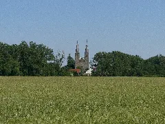 Klosterkirche Hillersleben Turme Von Westen Gesehen 2014 06