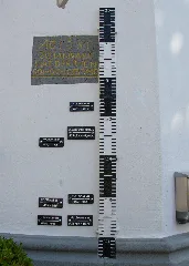 Koblenz Hochwassermarken Am Pegelhaus
