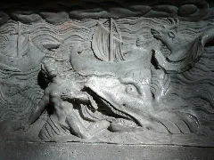 Köngen Peter Und Pauls Kirche Grabmal Albrecht Thumb Von Neuburg, Jona Relief, Detail