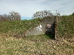 Kraichbach. Polder Bad Schönborn Kronau, Auslass Teilbecken Südwest