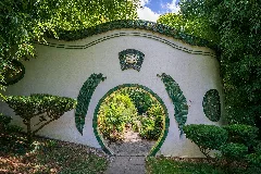 Kraichtal Münzesheim Asiatischer Garten Rundtor Von Außen