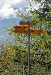 L'a De Bran, (1798 M) Val D'anniviers. Handwijzer 01