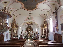 Langquaid Kirche Sankt Jakobus Innenraum