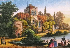 Lithograph Mosburg 1850