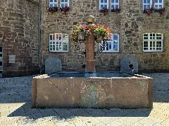 Marktbrunnen Kump Vor Dem Rathaus Zu Witzenhausen Im Werra Meißner Kreis