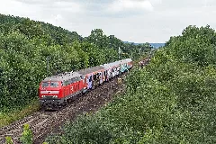 Meg 218 390 3 Mit Einer Schrottüberführung Bei Remagen