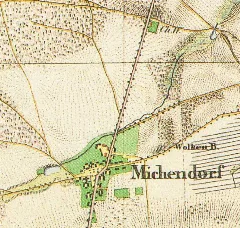 Michendorf Urmesstischblatt 3644 Potsdam 1835