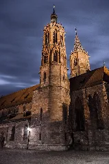 Nachtaufnahme Des Villinger Münsters