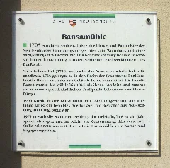 Neu Isenburg Bansamuehle Infoplakette