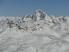 Piz Julier As Seen From Piz Surparé