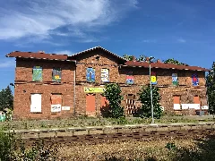 Rietschen, Bahnhof Empfangsgebäude (2)