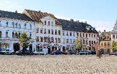 Rochlitz, Häuserzeile Am Markt