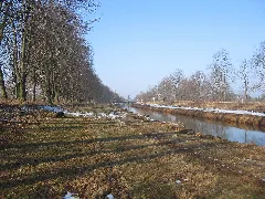 Ruhland, An Der Schwarzen Elster (Fn), Deichvorland, Blick Von Der Bahnlinie Nach Westen, Winter