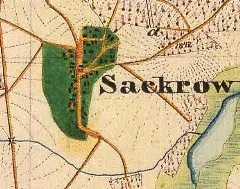 Sacrow Urmesstischblatt 4050 1846