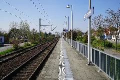 Schifferstadt Haltepunkt Schifferstadt Süd Auf Bahnsteig Zu Gleis 1 Richtung Nordwest 8.4.2017