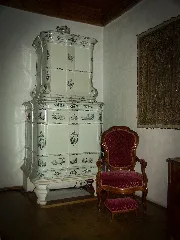 Schloss Werdenberg 1Stock Gerichtszimmer Ofen