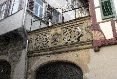 Schwäbisch Hall, Obere Herrengasse, Reichsadler, Angebracht Zur Erinnerung An Einen Kaiserbesuch 1689