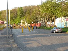 Straße Kielseng Während Der Teilsperrung Im April 2014 (Flensburg), Bild 14