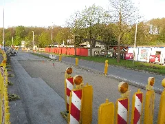 Straße Kielseng Während Der Teilsperrung Im April 2014 (Flensburg), Bild 16