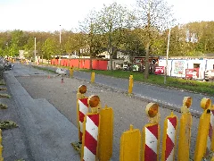 Straße Kielseng Während Der Teilsperrung Im April 2014 (Flensburg), Bild 17