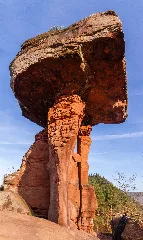 The Sandstone Rock 'Teufelstisch' (Devil's Table) Near Hinterweidenthal