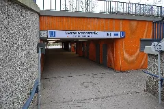 U Bahnhof Sengelmannstraße (Hamburg Alsterdorf).Eingang Maiglöckchenstieg.ajb