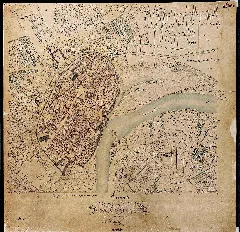 Uraufnahme Ortsblatt St Lau 1824 L7 Landkreis Dillingen A.d.donau Schwaben