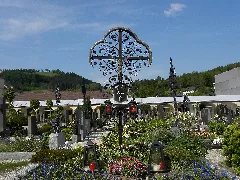 Waidhofen An Der Ybbs Friedhof Schmiedeeisernes Grabkreuz
