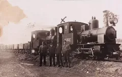 Zwei Feldbahn Dampfloks, Fritz 'O.w. Kluge Hirschfelde Sachsen Zittau'